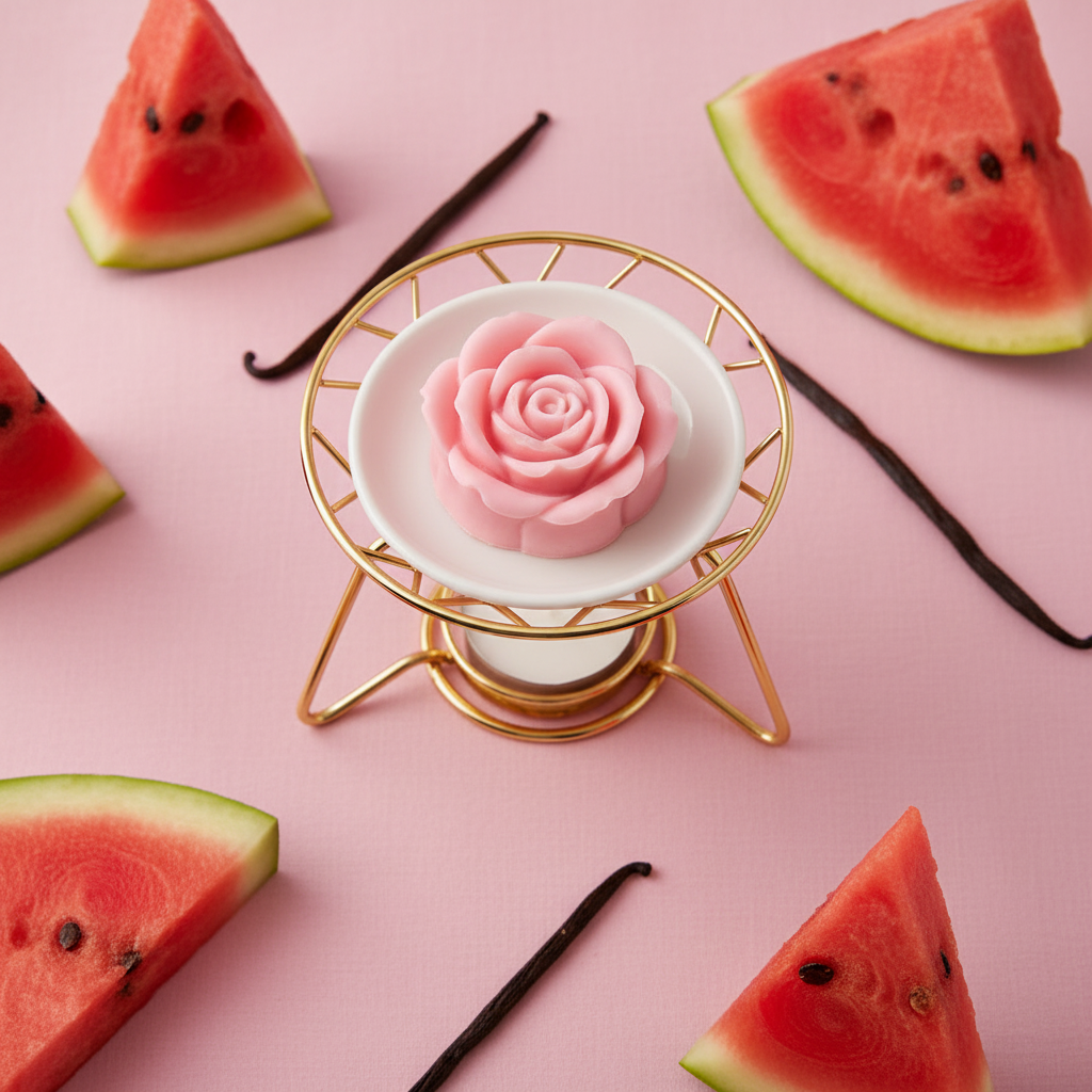 Watermelon Wax Melt - Flat Lay